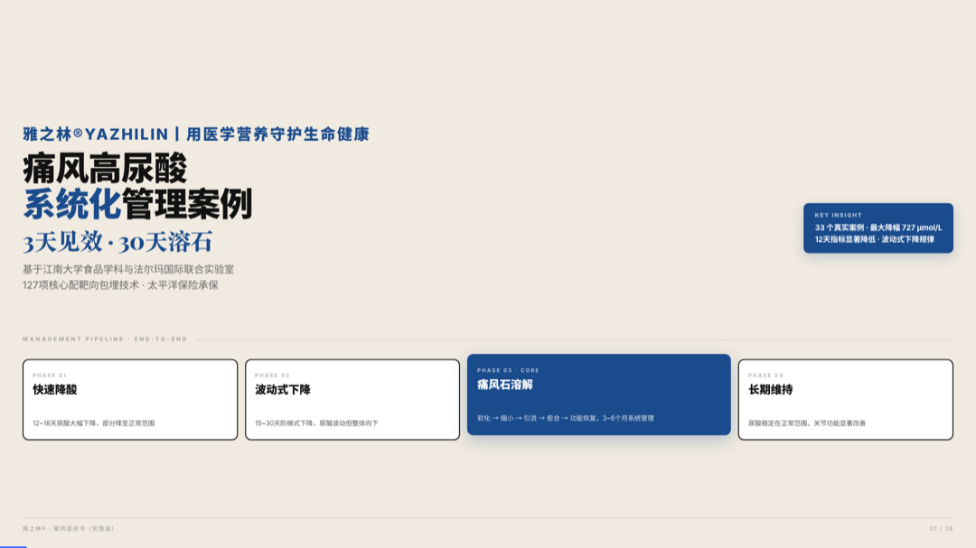 雅之林 痛风高尿酸 案例分析 第1页
