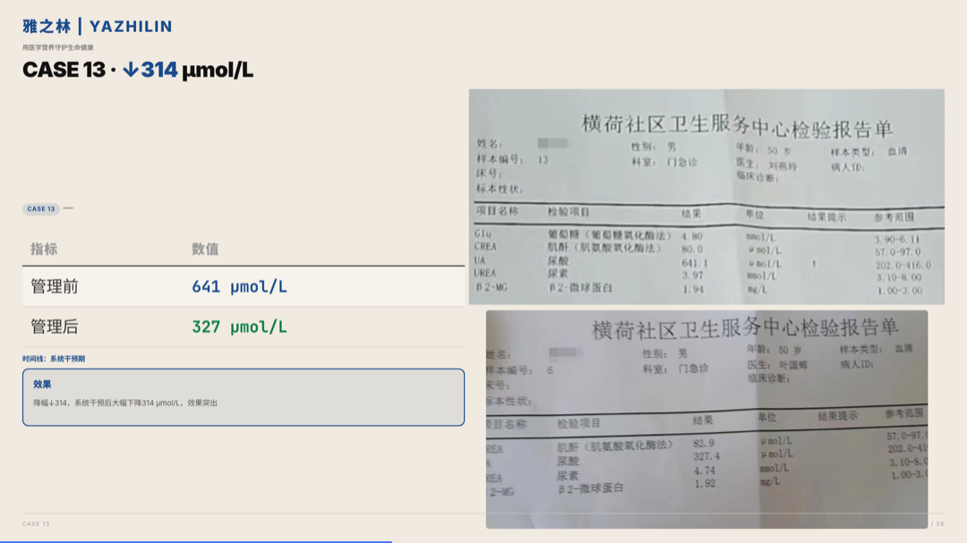 雅之林 痛风高尿酸 案例分析 第15页